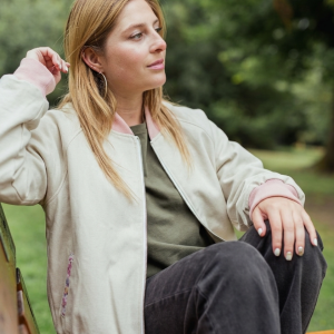Chaqueta Bomber Rosa